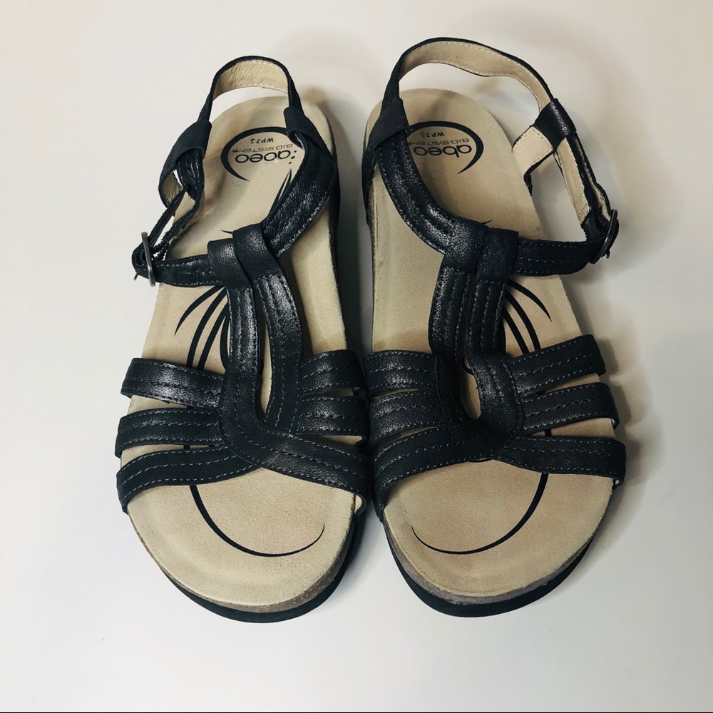 Abeo Bara Women's WP 7.5 Leather Footbed Sandal